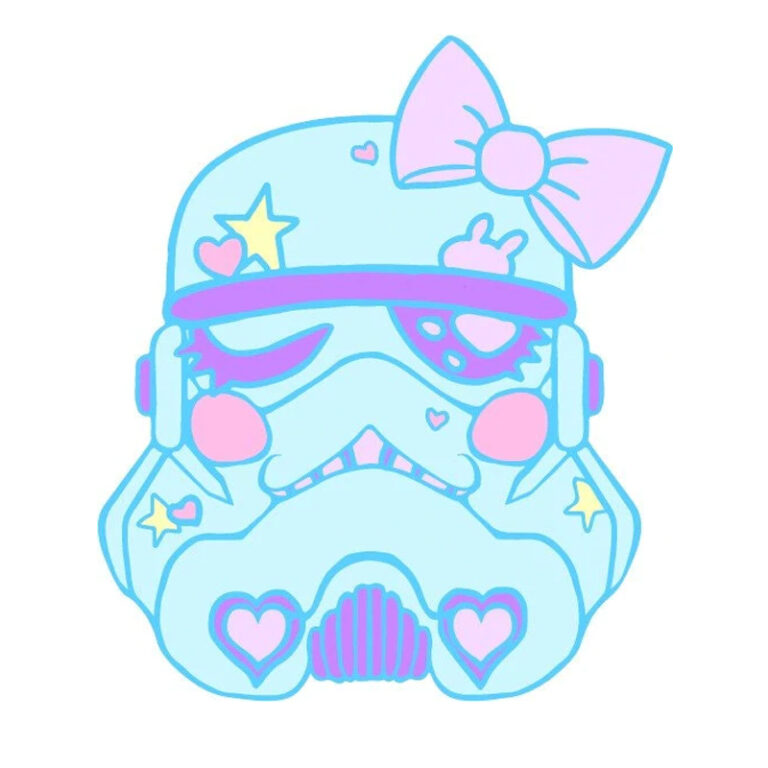 Kawaii Stormtroooper Sticker Star Trooper Wars