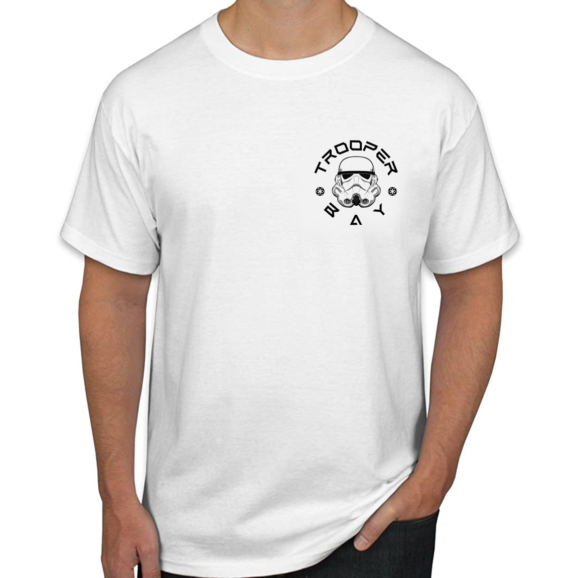 Trooperbay T-Shirt in White or Olive Drab - Image 4