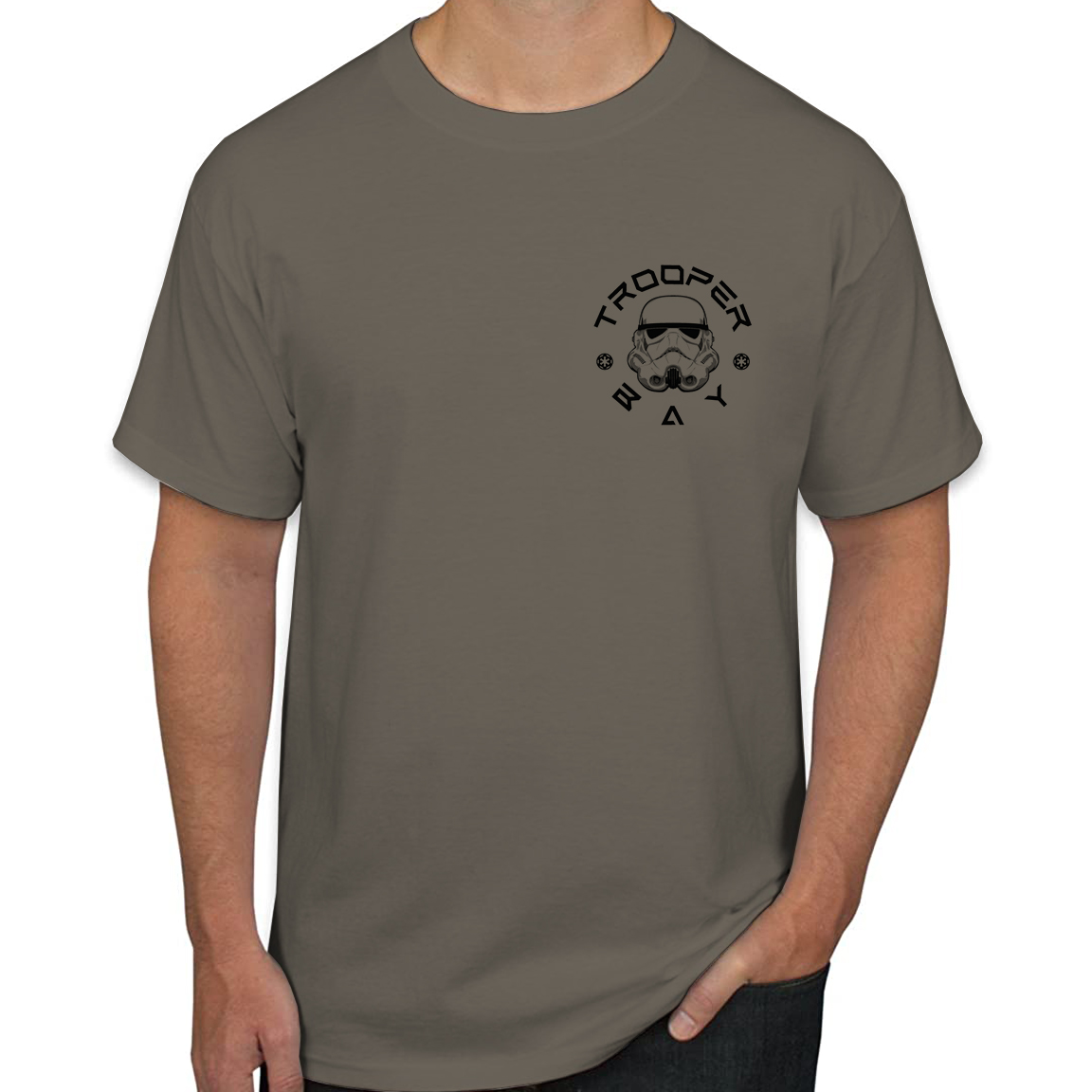 Trooperbay T-Shirt in White or Olive Drab - Image 3