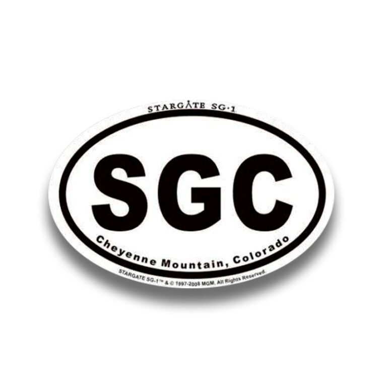 Stargate Command Oval Bumper Sticker Decal 6 inch Sci-Fi