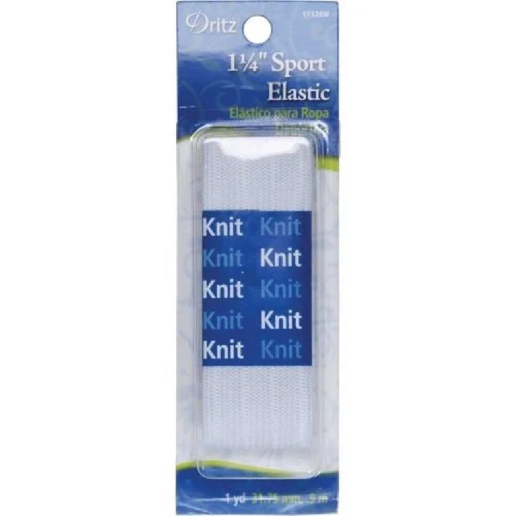 Sport Elastic, 1 inch x 1 yard, White Cosplay Costuming Sewing Notions