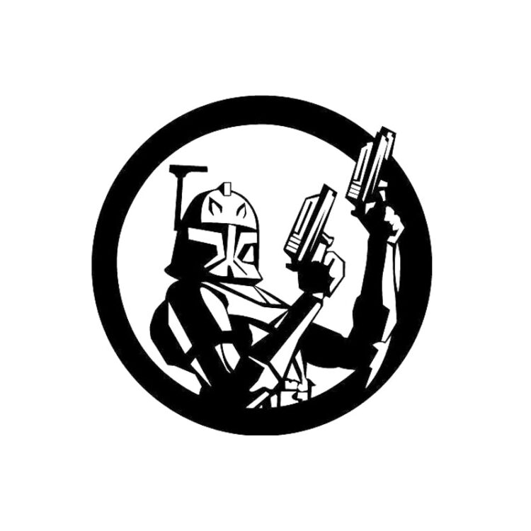 Star Trooper Wars 6 Inch Rex Sticker Decal Movie Art Graphics Cosplay Costuming Sci-Fi