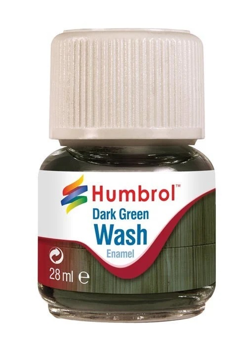 Humbrol Enamel Wash Dark Green 28ml model making arts crafts supplies