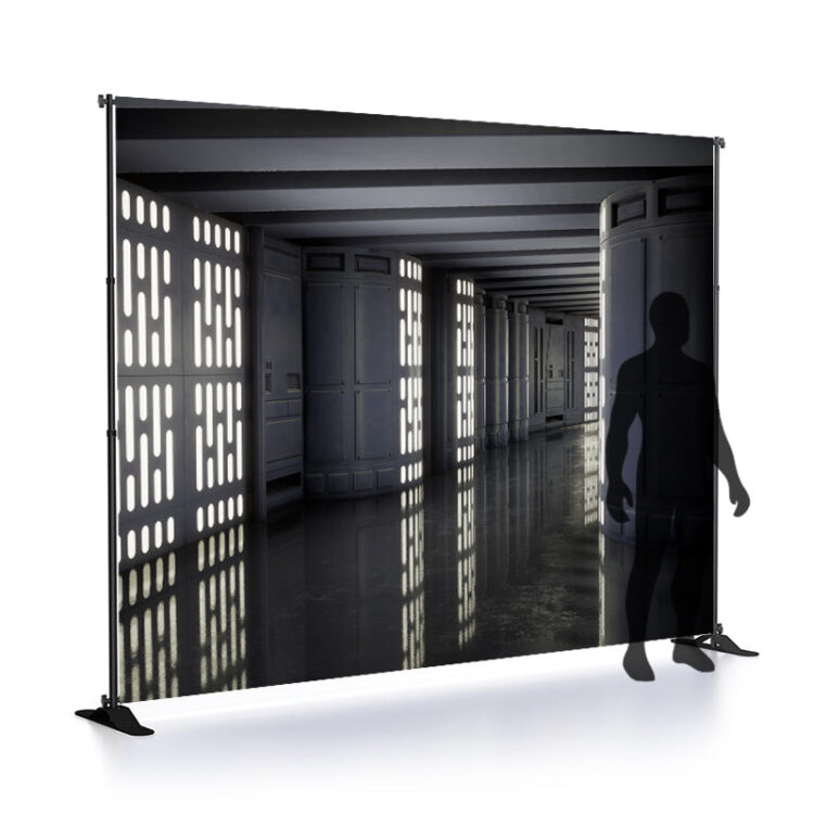 10 x 7.5 foot Star Wars Backdrop Banner (Choose from 11 Unique Designs) w/Frame Kit and Carry Bag For Events, Comic-Cons, Photos, Celebration