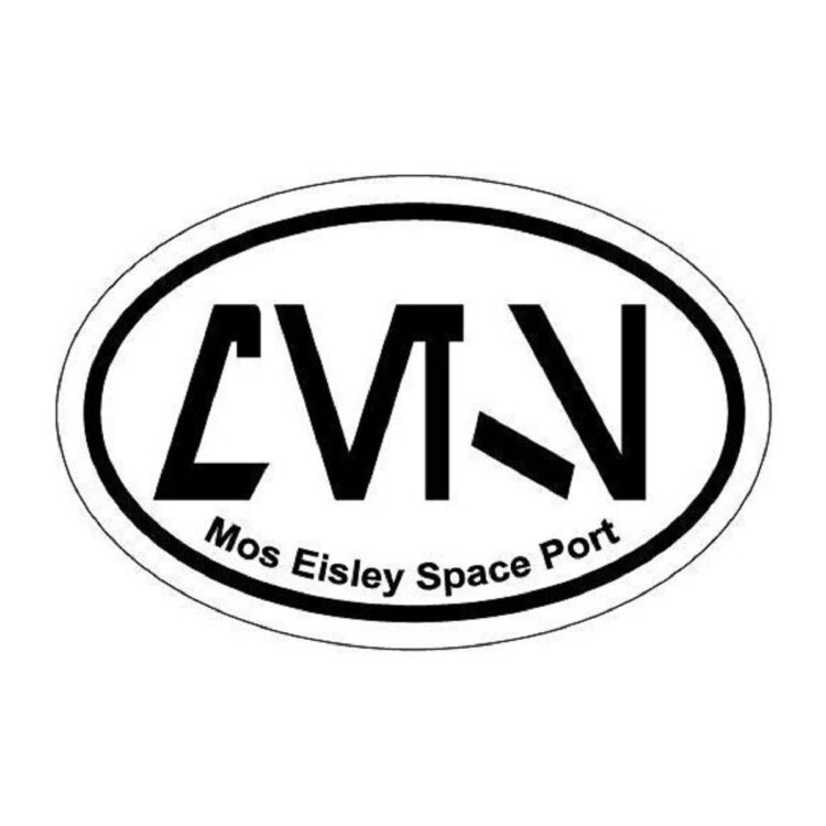 Star Trooper Wars Mos Eisley Euro Oval Bumper Sticker Sandtrooper ANH Decal