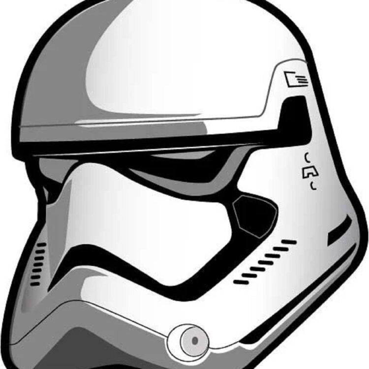 Star Trooper Wars The Force Awakens 6 Inch Stormtrooper Helmet Sticker
