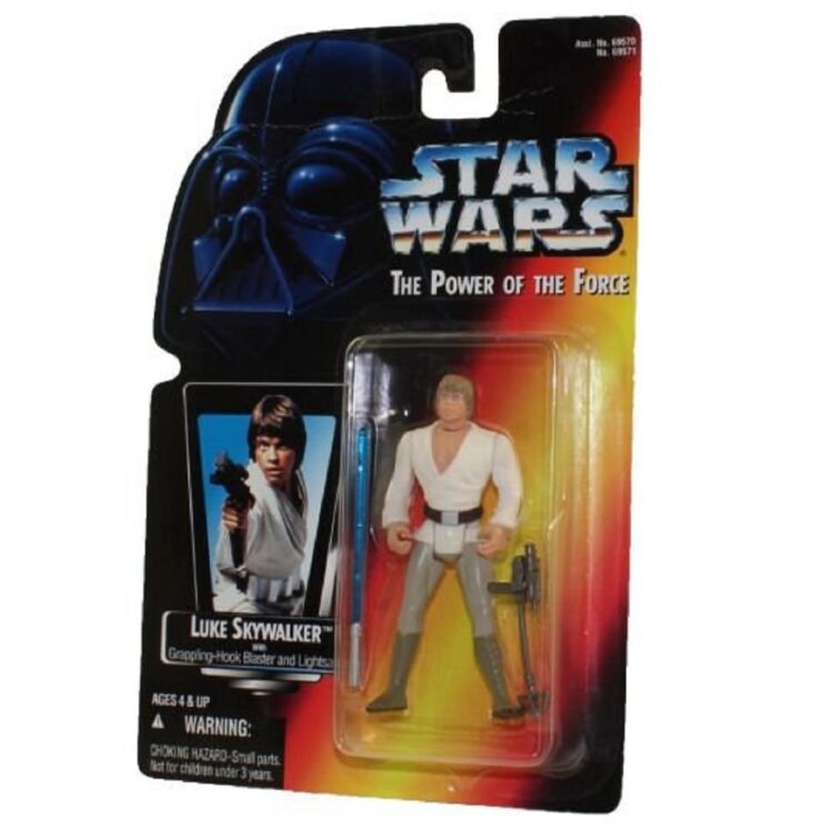 Luke Skywalker Power of the Force Kenner Star Trooper Wars long lightsaber