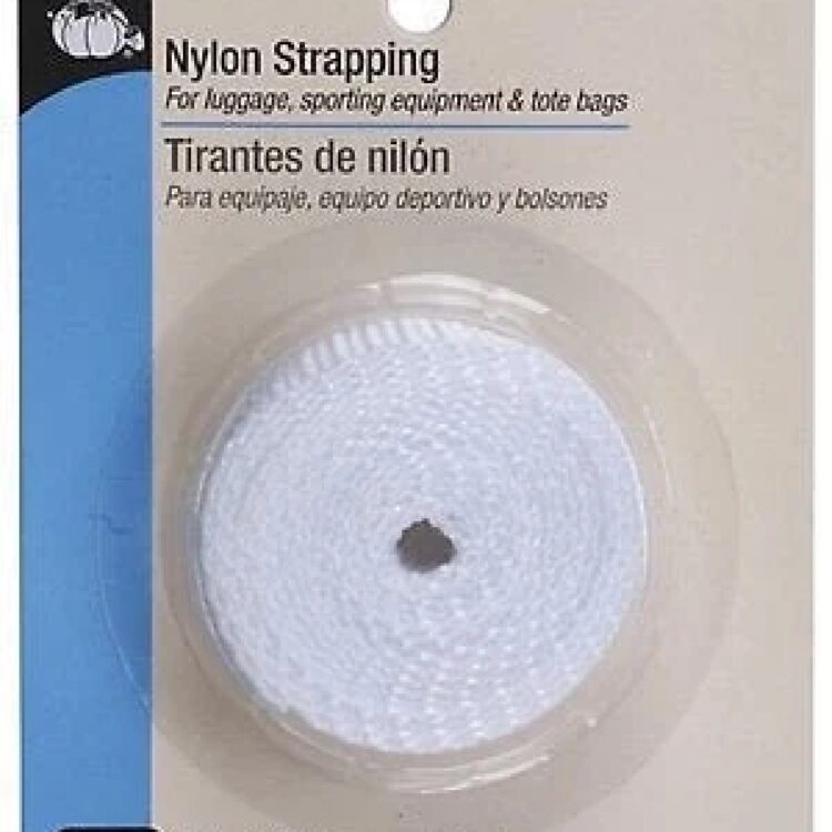 Nylon Strapping 1 x 60 in. White Woven Flat Strip Cosplay Supply Costume