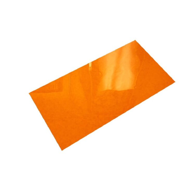Orange .010 Thick Transparent Vinyl Lens 8 X 15.5 Inches Cosplay Costuming Mask Making