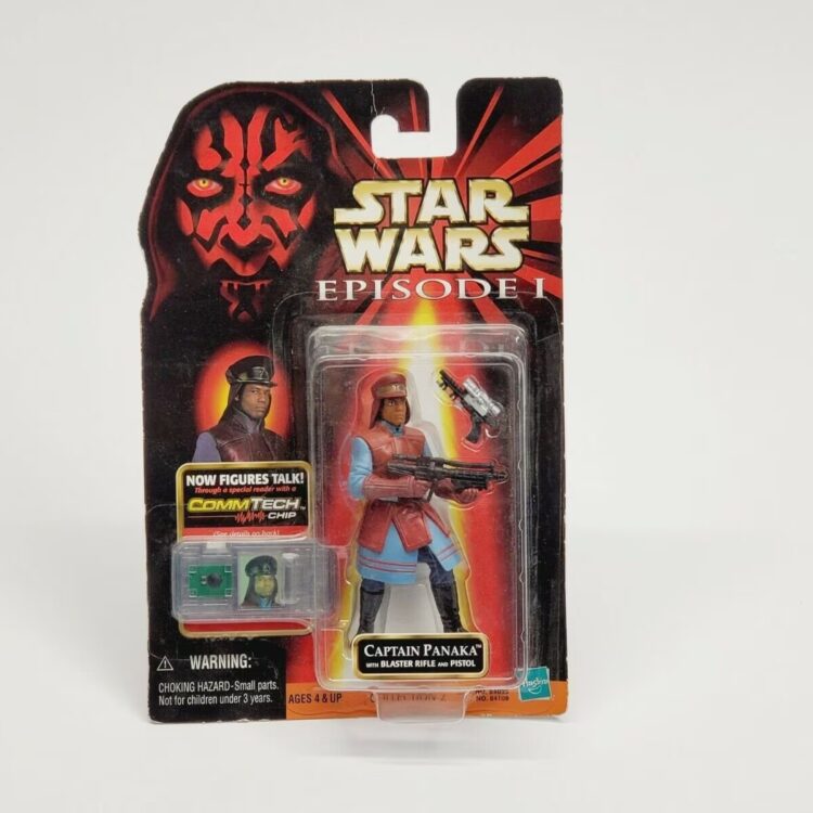 Hasbro Star Trooper Wars Captain Panaka w/Blaster Rifle and Pistol 84108 Action Figure