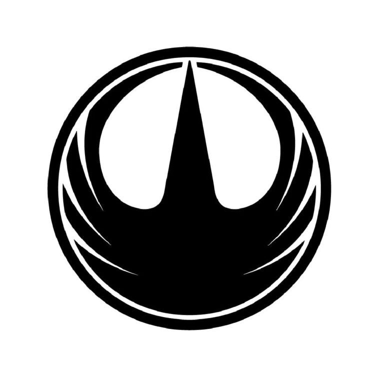 Rogue One Icon Logo Plotted Vinyl Decal Star Trooper Wars