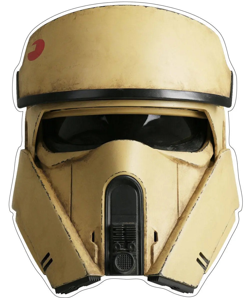 Star Trooper Wars Shoretrooper Character Helmet Custom Vinyl Sticker Decal