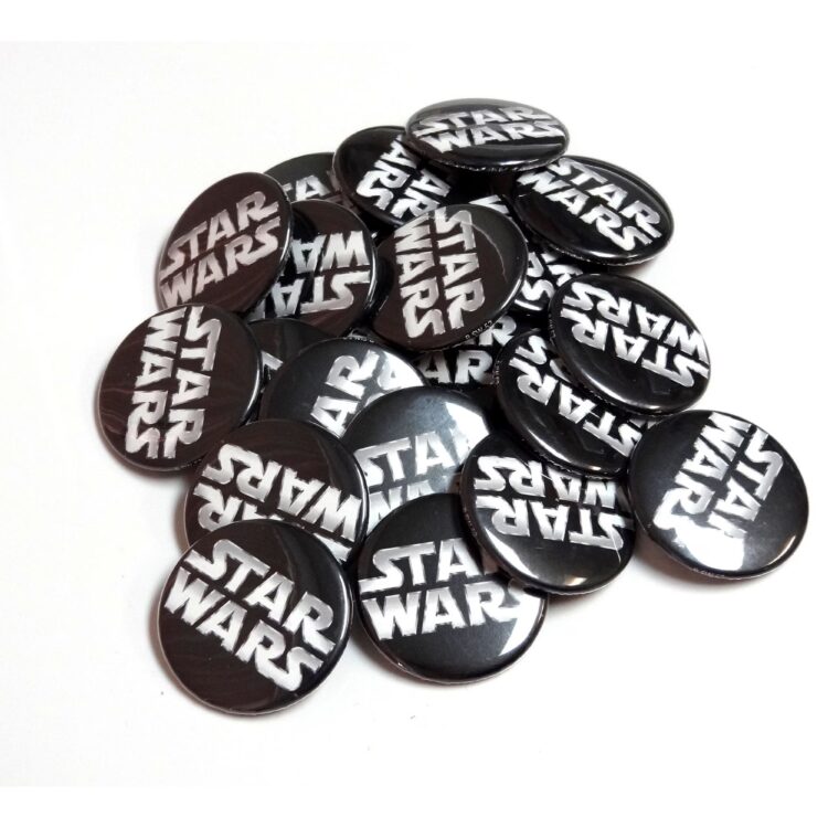 Star Trooper Wars  Logo Pin Logo Button