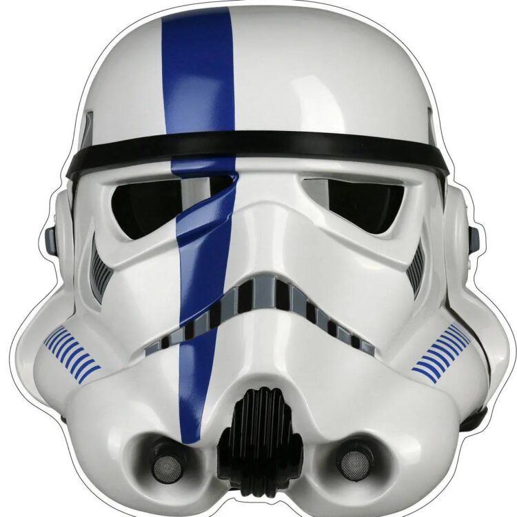 Star Trooper Wars  Stormtrooper Commander Helmet Custom Vinyl Sticker Decal