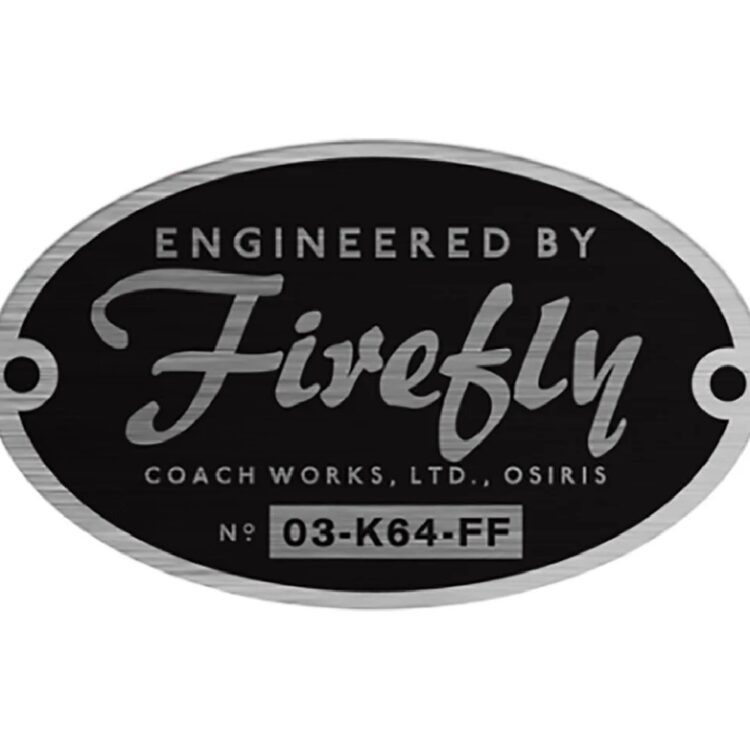 Engineered by Firefly Bumper Sticker Serenity Cosplay