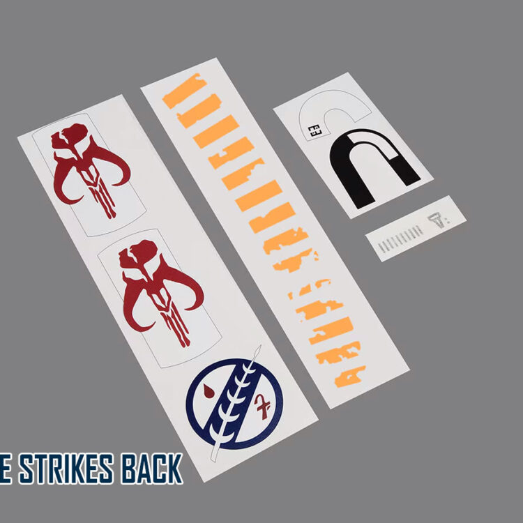 Boba Fett Helmet and Armor Decals Star Trooper Wars ESB, ROTJ, Prototype Cosplay, Repaint Boba Fett and Book fo Boba Fett