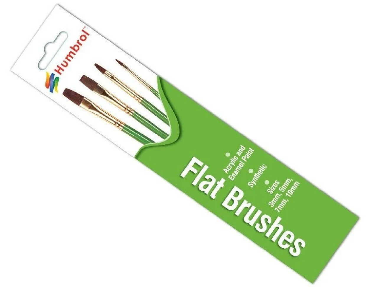 Humbrol Hornby Flat Paint Brush Pack Size 3/5/7/10 - AG4305 Model Making Crafts Cosplay Painting
