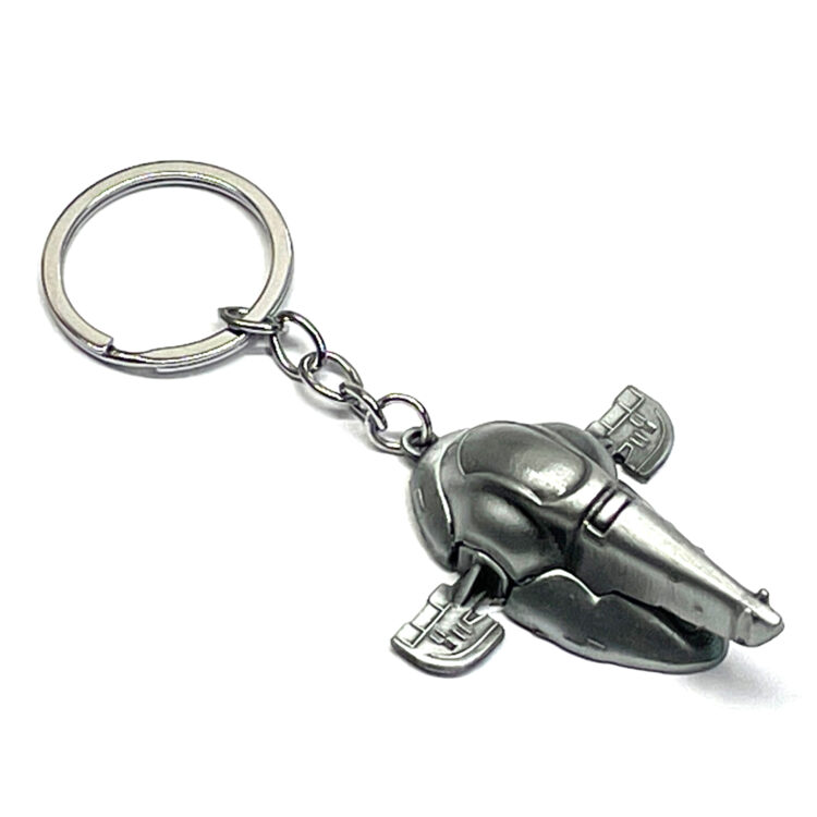 Star Trooper Storm Wars Slave I Metal Replica Keychain Sci-Fi Memorabilia