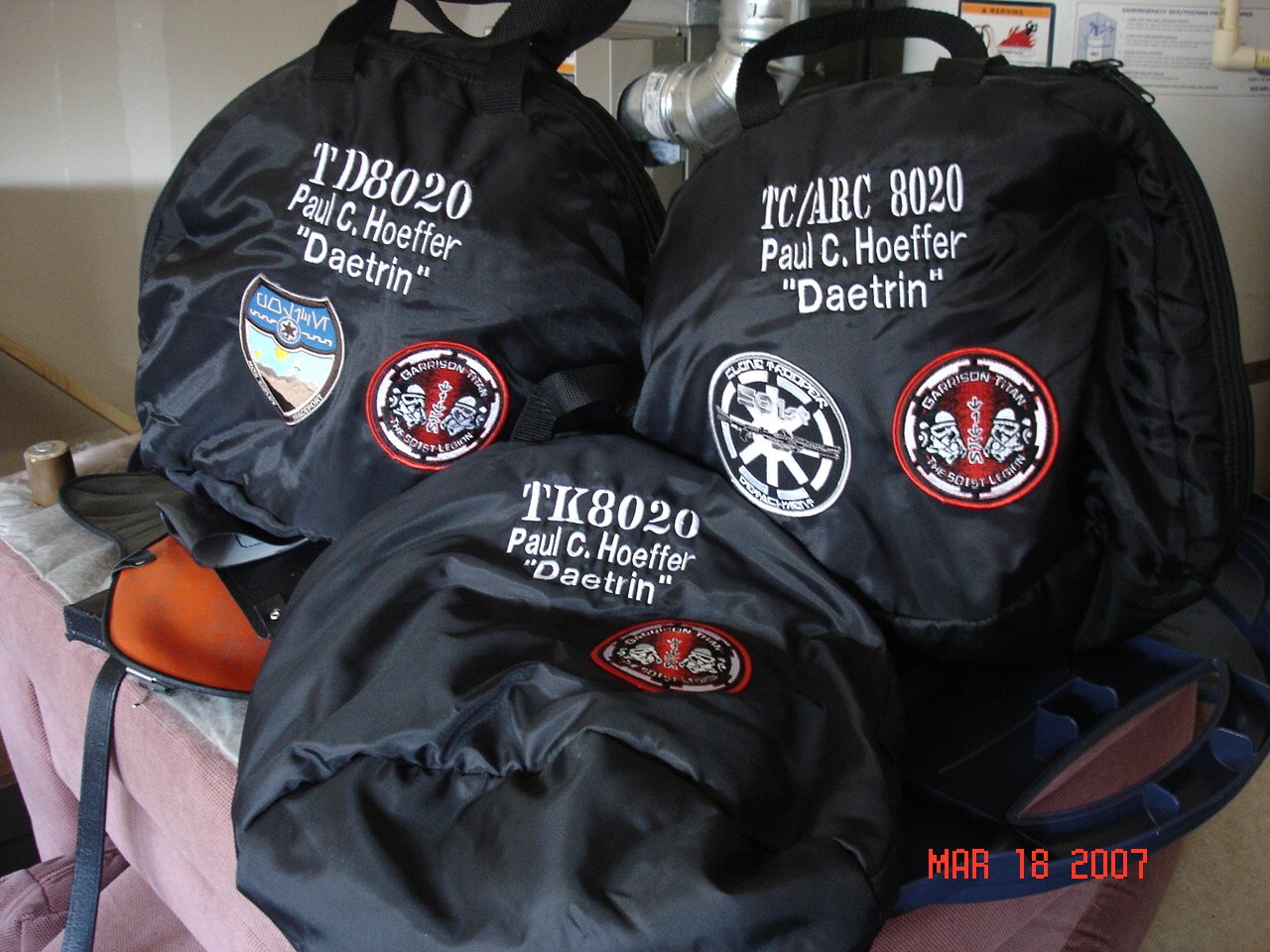 Helmet Bag - Patch Sewing Services - Image 2