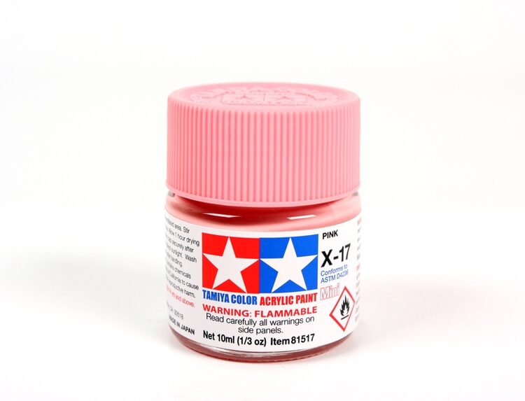 TAMIYA ACRYLIC MINI X-17 PINK 10Ml BOTTLE MODELING HOBBY CRAFT PAINT COSPLAY