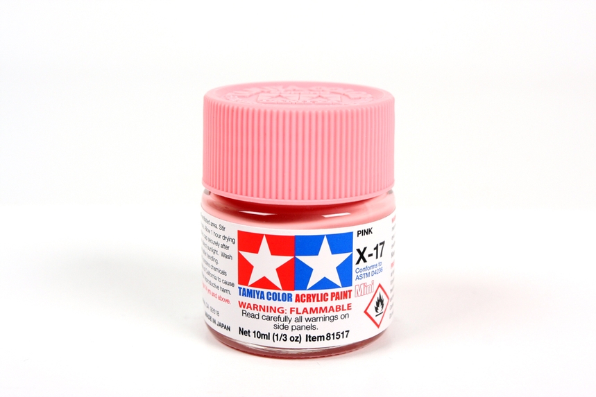 TAMIYA ACRYLIC MINI X-17 PINK 10Ml BOTTLE MODELING HOBBY CRAFT PAINT COSPLAY