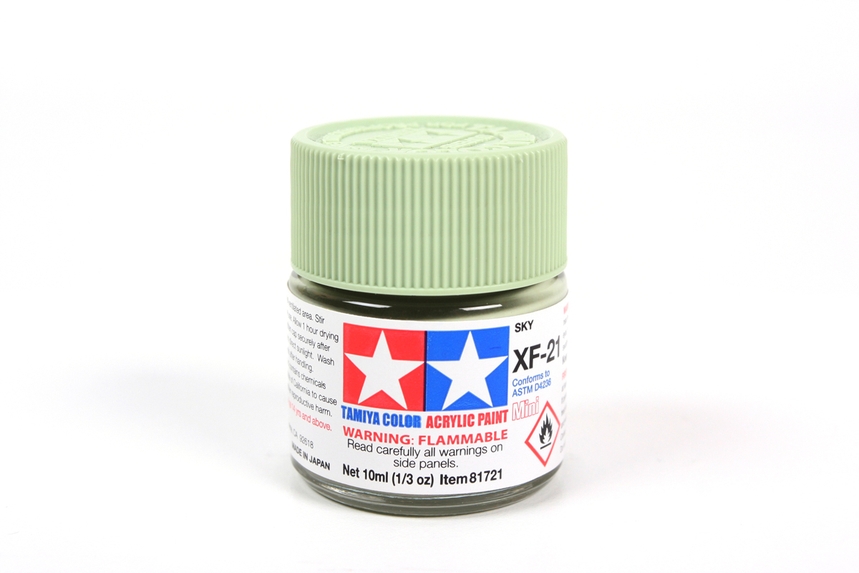 TAMIYA ACRYLIC MINI XF-21 SKY 10Ml BOTTLE MODELING HOBBY CRAFT PAINT COSPLAY