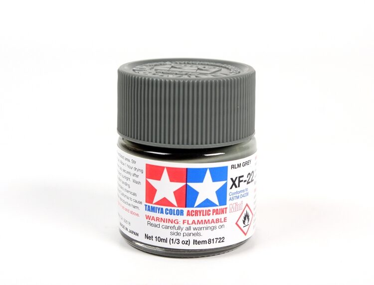 TAMIYA ACRYLIC MINI XF-22 RLM GREY 10Ml BOTTLE MODELING HOBBY CRAFT PAINT COSPLAY