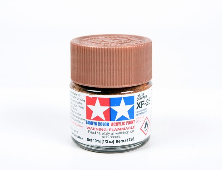 TAMIYA ACRYLIC MINI XF-28 DARK COPPER 10Ml BOTTLE MODELING HOBBY CRAFT PAINT COSPLAY
