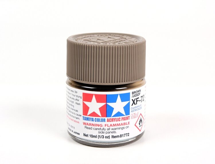 TAMIYA ACRYLIC MINI XF-72 BROWN 10Ml BOTTLE MODELING HOBBY CRAFT PAINT COSPLAY