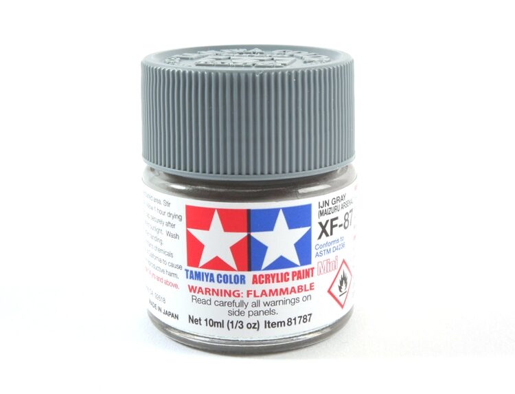 TAMIYA ACRYLIC MINI XF-87 IJN GREY 10Ml BOTTLE MODELING HOBBY CRAFT PAINT COSPLAY