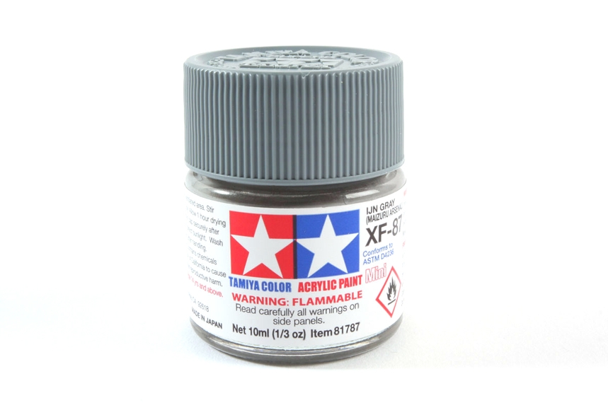 TAMIYA ACRYLIC MINI XF-87 IJN GREY 10Ml BOTTLE MODELING HOBBY CRAFT PAINT COSPLAY