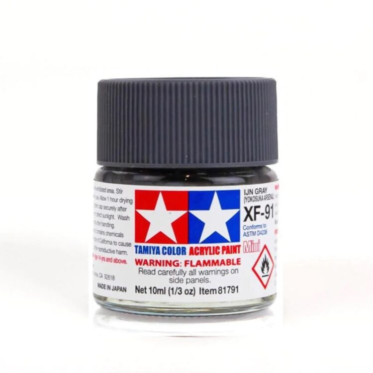 TAMIYA ACRYLIC MINI XF-91 IJN GRAY 10Ml BOTTLE MODELING HOBBY CRAFT PAINT COSPLAY